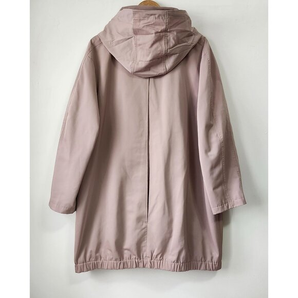 Windsmoor Beige Hooded Midi Length Fall Coat Timeless Fashion Large Pockets NWOT - Picture 14 of 16